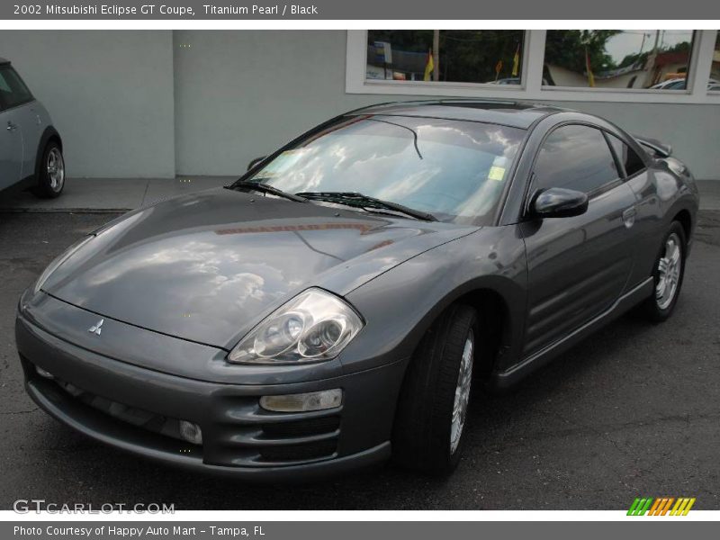Titanium Pearl / Black 2002 Mitsubishi Eclipse GT Coupe