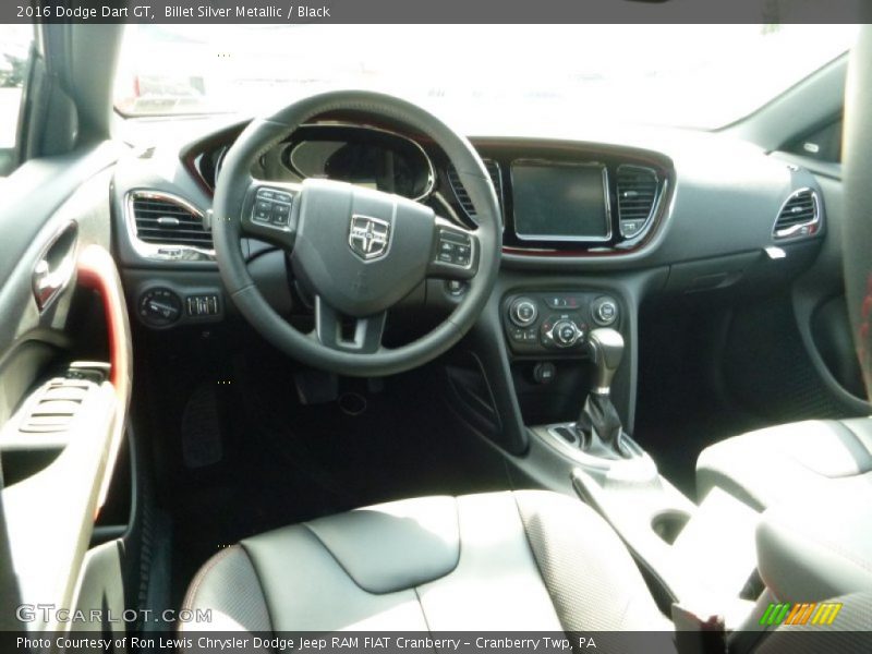 Billet Silver Metallic / Black 2016 Dodge Dart GT
