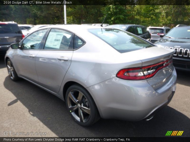 Billet Silver Metallic / Black 2016 Dodge Dart GT