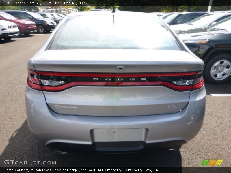 Billet Silver Metallic / Black 2016 Dodge Dart GT