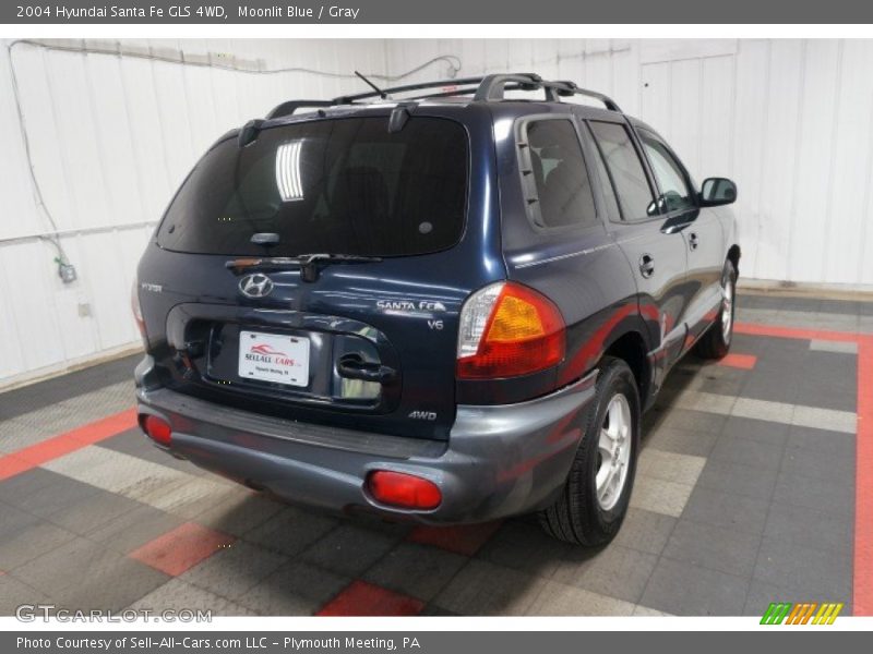 Moonlit Blue / Gray 2004 Hyundai Santa Fe GLS 4WD