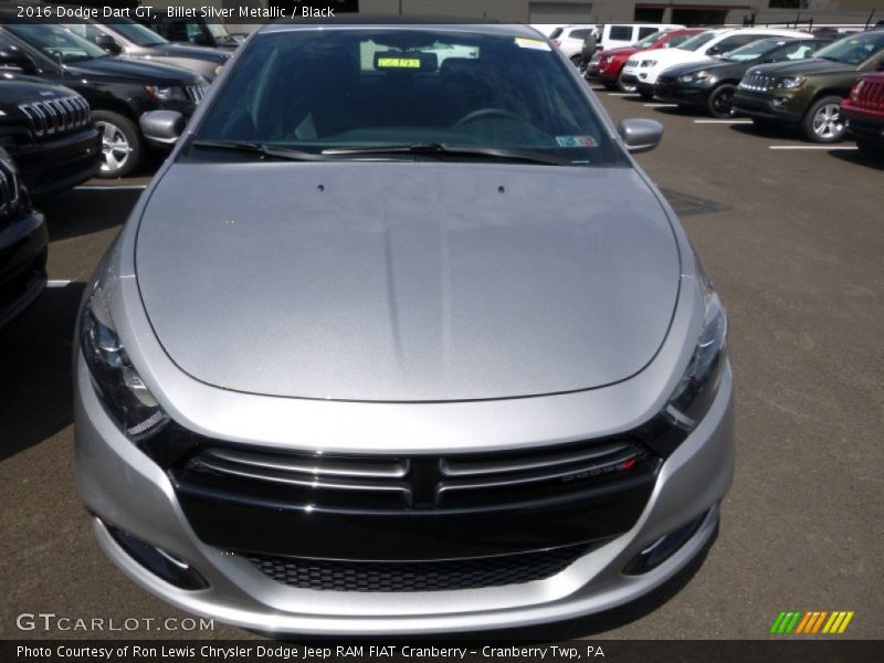 Billet Silver Metallic / Black 2016 Dodge Dart GT