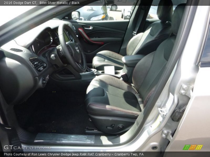 Billet Silver Metallic / Black 2016 Dodge Dart GT