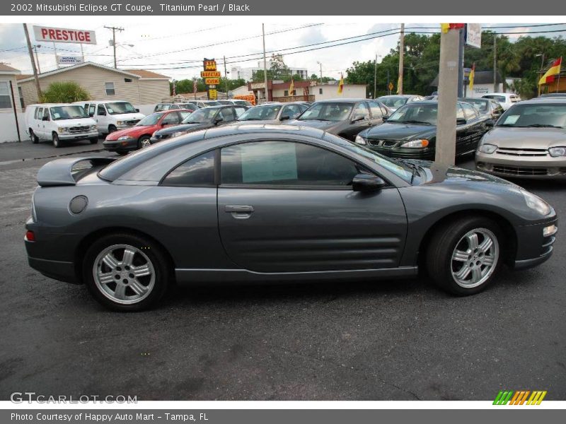 Titanium Pearl / Black 2002 Mitsubishi Eclipse GT Coupe