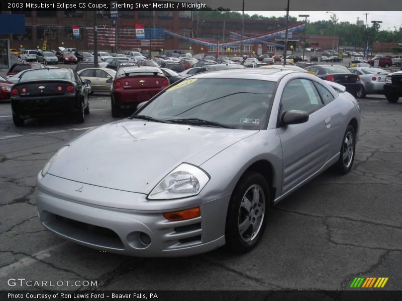 Sterling Silver Metallic / Midnight 2003 Mitsubishi Eclipse GS Coupe