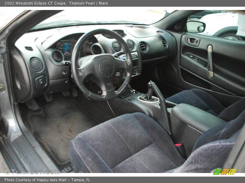 Titanium Pearl / Black 2002 Mitsubishi Eclipse GT Coupe