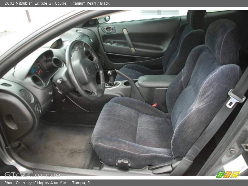 Titanium Pearl / Black 2002 Mitsubishi Eclipse GT Coupe