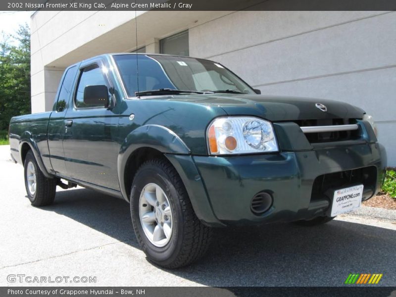 Alpine Green Metallic / Gray 2002 Nissan Frontier XE King Cab