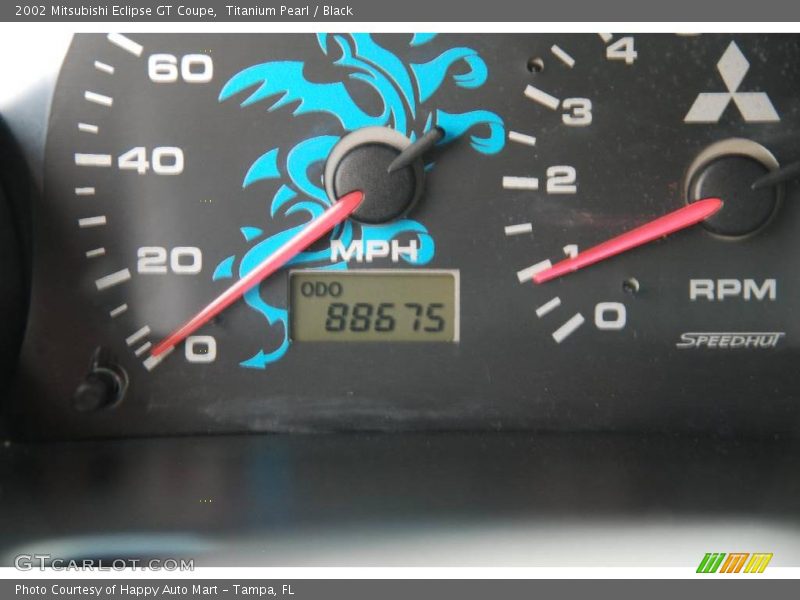 Titanium Pearl / Black 2002 Mitsubishi Eclipse GT Coupe