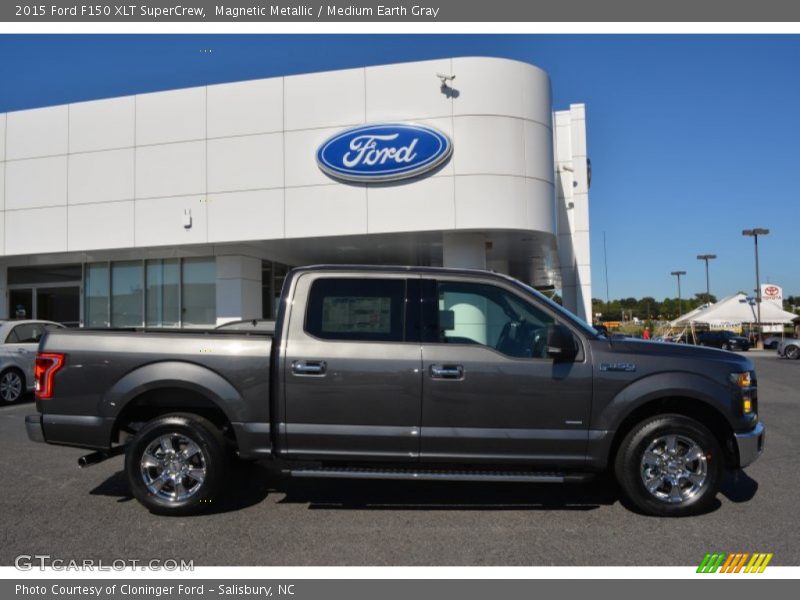 Magnetic Metallic / Medium Earth Gray 2015 Ford F150 XLT SuperCrew