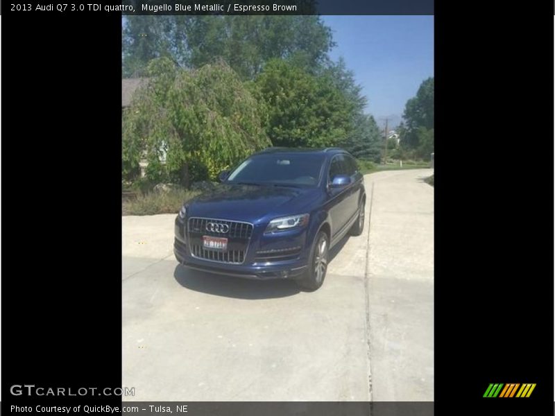 Mugello Blue Metallic / Espresso Brown 2013 Audi Q7 3.0 TDI quattro