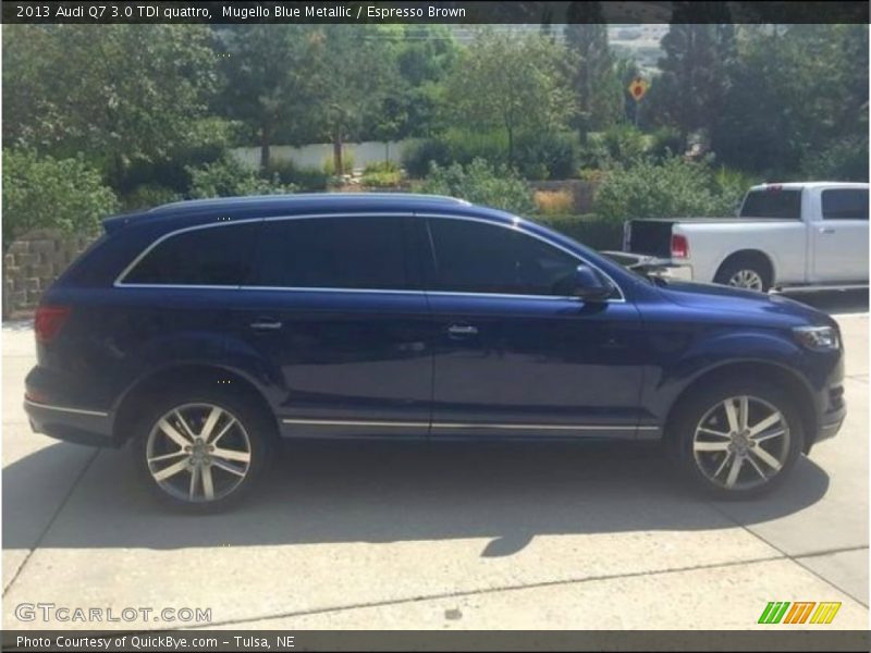 Mugello Blue Metallic / Espresso Brown 2013 Audi Q7 3.0 TDI quattro