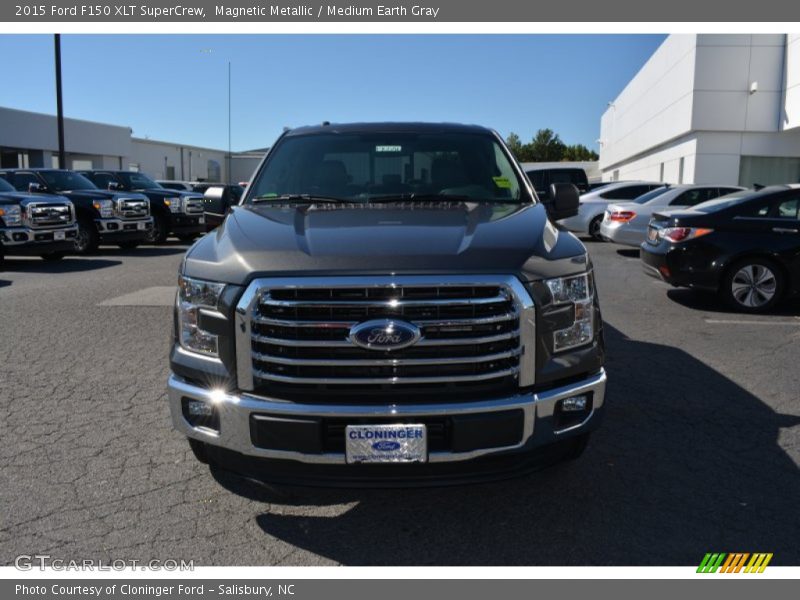 Magnetic Metallic / Medium Earth Gray 2015 Ford F150 XLT SuperCrew