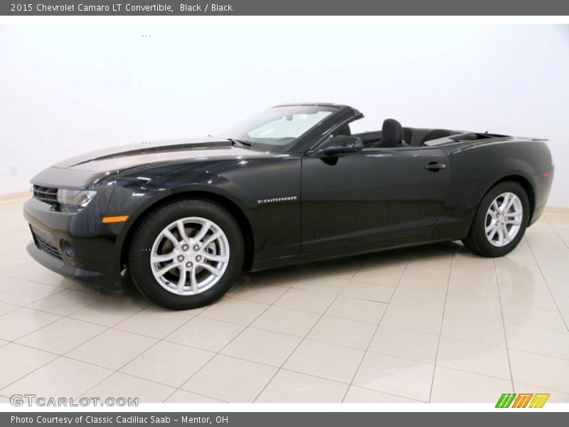 Black / Black 2015 Chevrolet Camaro LT Convertible