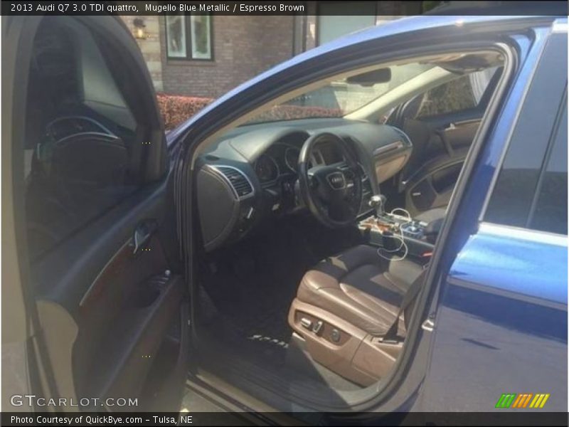 Mugello Blue Metallic / Espresso Brown 2013 Audi Q7 3.0 TDI quattro
