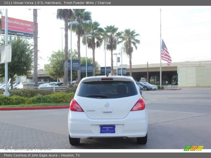 Fresh Powder White / Charcoal 2011 Nissan Versa 1.8 SL Hatchback