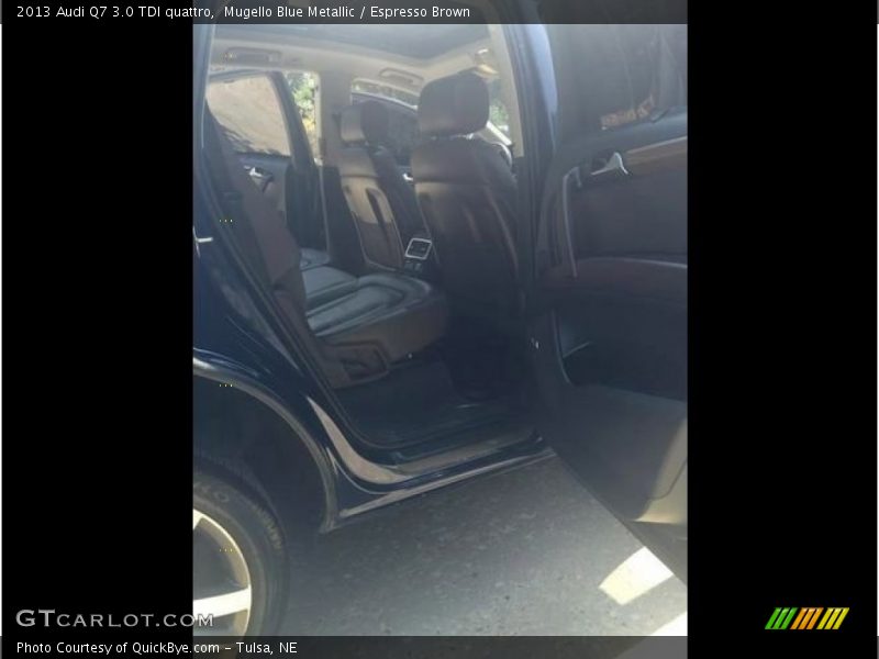 Mugello Blue Metallic / Espresso Brown 2013 Audi Q7 3.0 TDI quattro