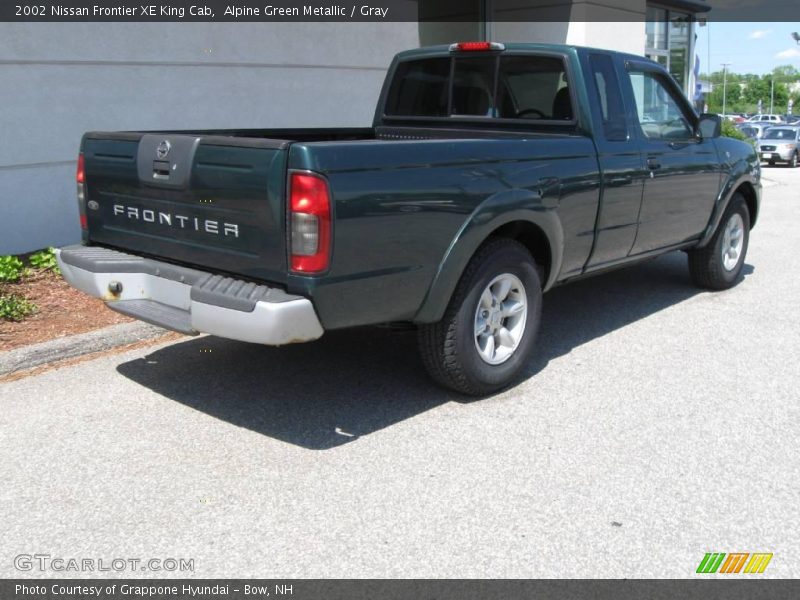 Alpine Green Metallic / Gray 2002 Nissan Frontier XE King Cab