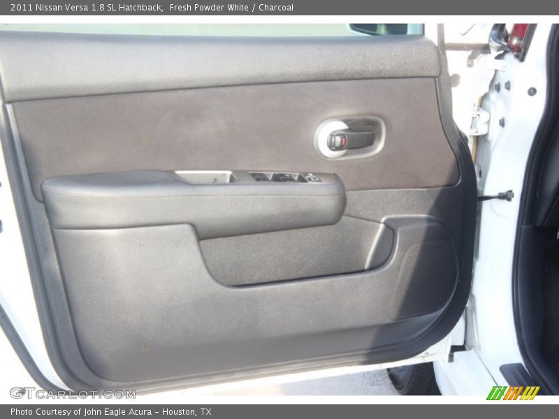 Fresh Powder White / Charcoal 2011 Nissan Versa 1.8 SL Hatchback