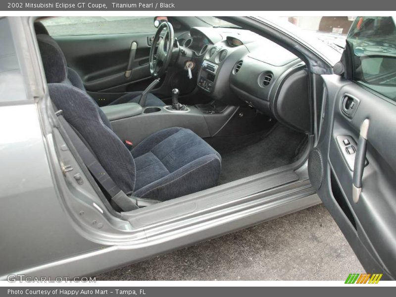 Titanium Pearl / Black 2002 Mitsubishi Eclipse GT Coupe