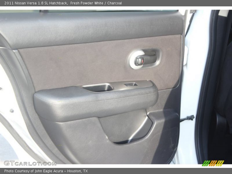 Fresh Powder White / Charcoal 2011 Nissan Versa 1.8 SL Hatchback