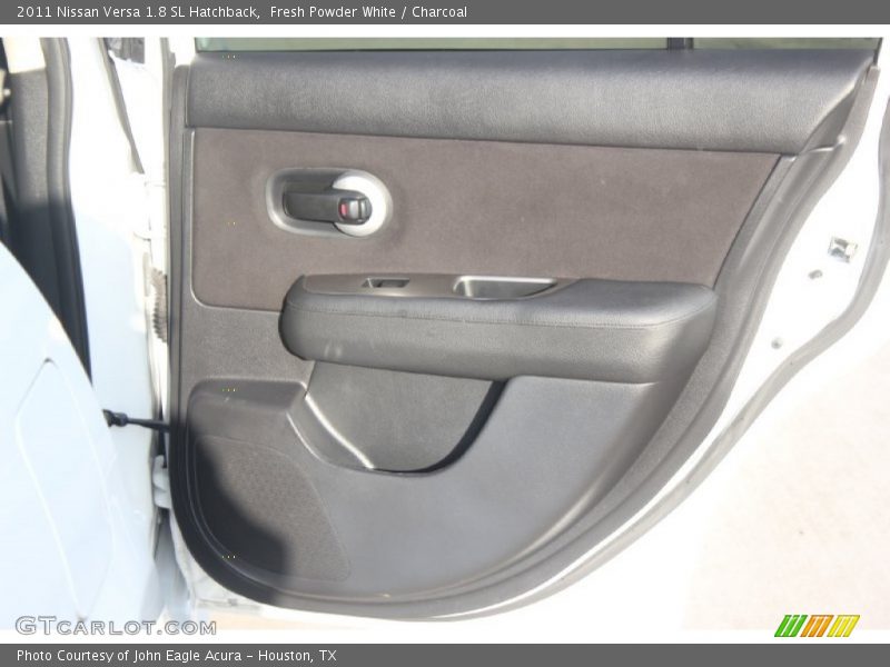 Fresh Powder White / Charcoal 2011 Nissan Versa 1.8 SL Hatchback
