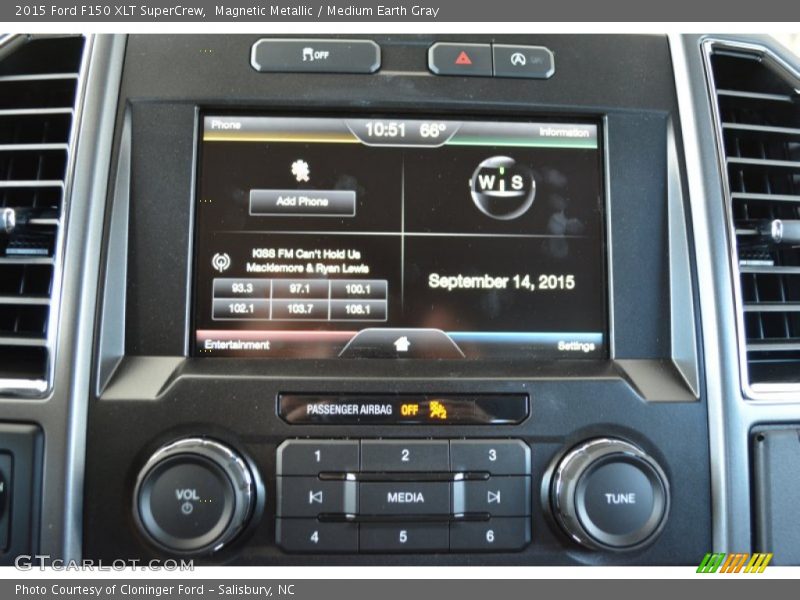 Magnetic Metallic / Medium Earth Gray 2015 Ford F150 XLT SuperCrew