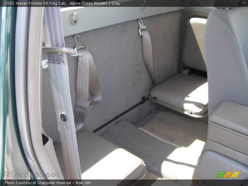 Alpine Green Metallic / Gray 2002 Nissan Frontier XE King Cab