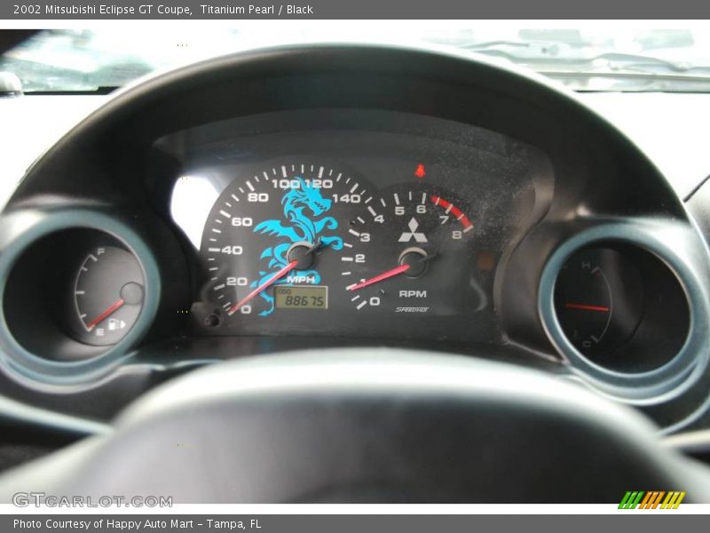 Titanium Pearl / Black 2002 Mitsubishi Eclipse GT Coupe