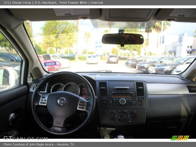 Fresh Powder White / Charcoal 2011 Nissan Versa 1.8 SL Hatchback