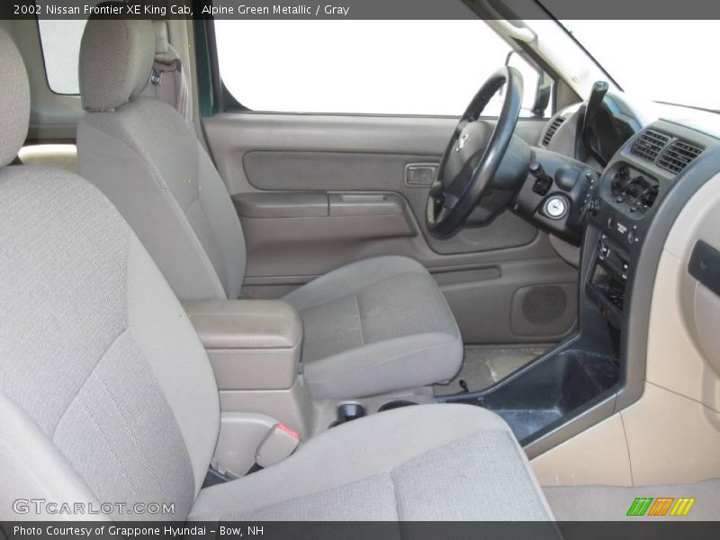 Alpine Green Metallic / Gray 2002 Nissan Frontier XE King Cab