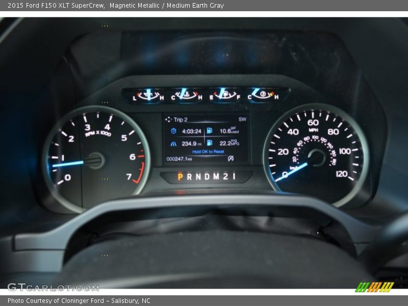 Magnetic Metallic / Medium Earth Gray 2015 Ford F150 XLT SuperCrew