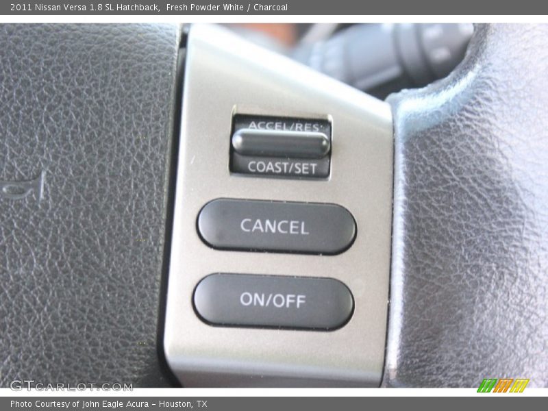 Fresh Powder White / Charcoal 2011 Nissan Versa 1.8 SL Hatchback