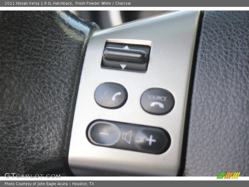 Fresh Powder White / Charcoal 2011 Nissan Versa 1.8 SL Hatchback