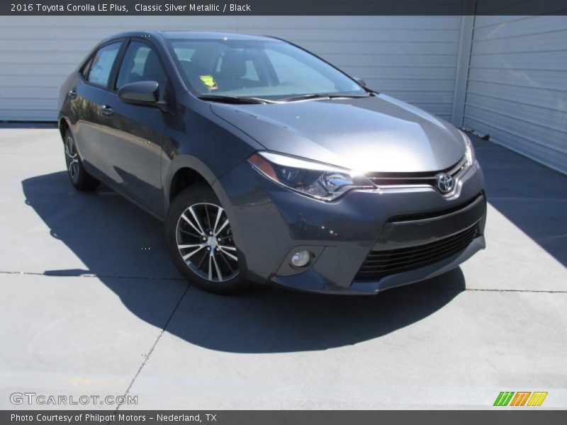 Classic Silver Metallic / Black 2016 Toyota Corolla LE Plus