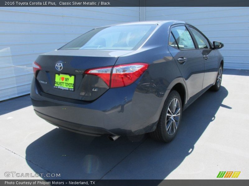 Classic Silver Metallic / Black 2016 Toyota Corolla LE Plus