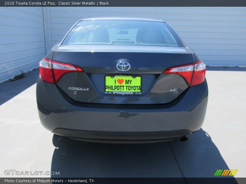 Classic Silver Metallic / Black 2016 Toyota Corolla LE Plus