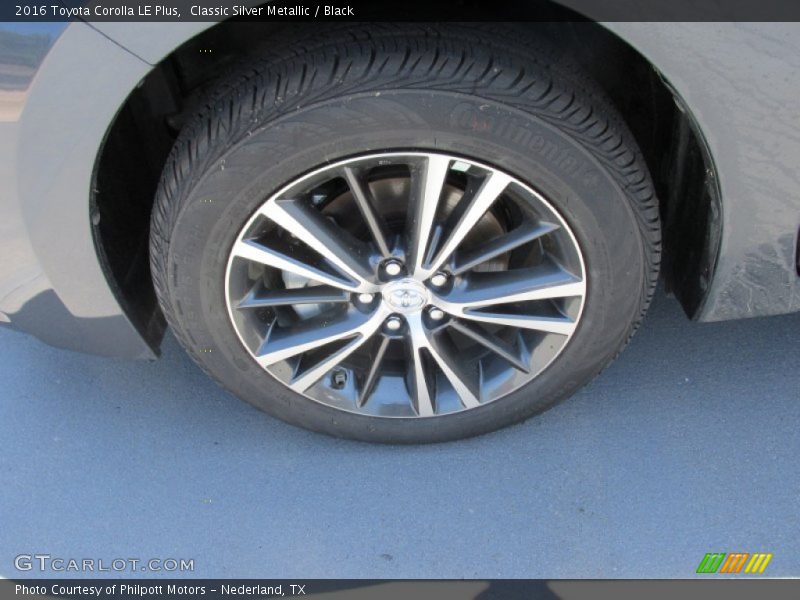 Classic Silver Metallic / Black 2016 Toyota Corolla LE Plus