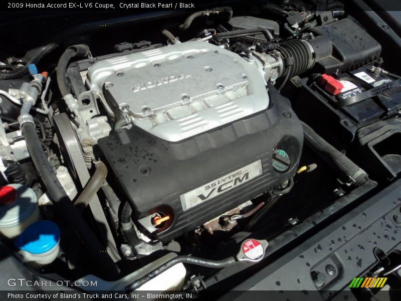 Crystal Black Pearl / Black 2009 Honda Accord EX-L V6 Coupe