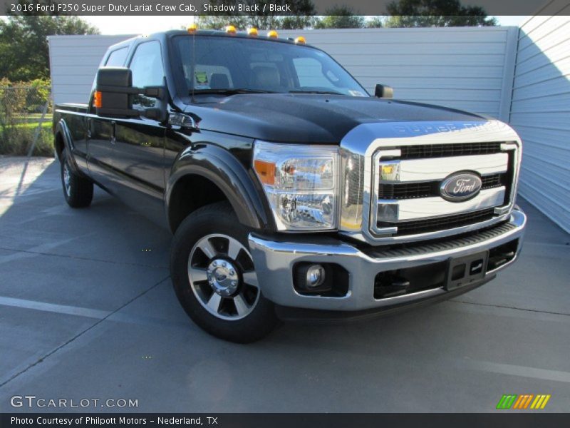 Shadow Black / Black 2016 Ford F250 Super Duty Lariat Crew Cab