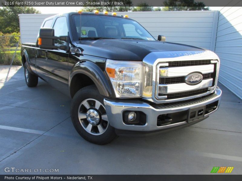 Shadow Black / Black 2016 Ford F250 Super Duty Lariat Crew Cab