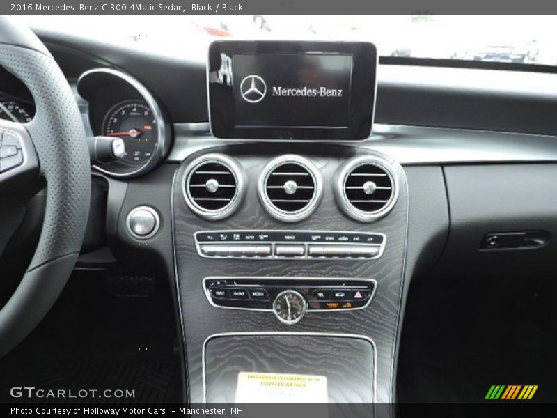 Controls of 2016 C 300 4Matic Sedan