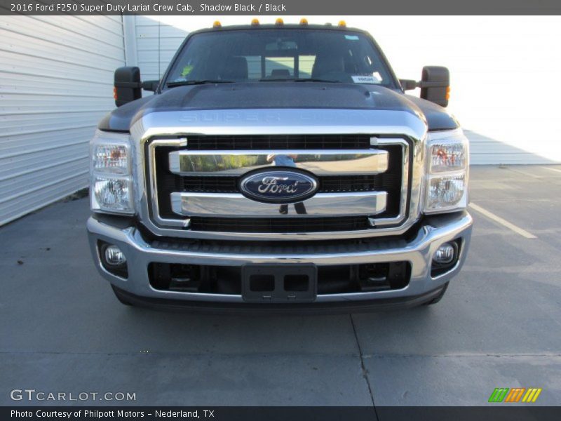 Shadow Black / Black 2016 Ford F250 Super Duty Lariat Crew Cab