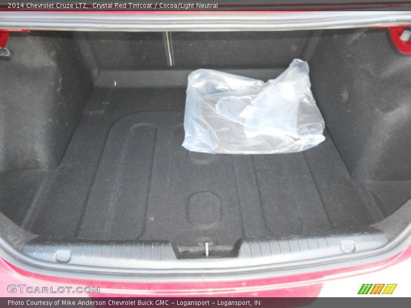 Crystal Red Tintcoat / Cocoa/Light Neutral 2014 Chevrolet Cruze LTZ