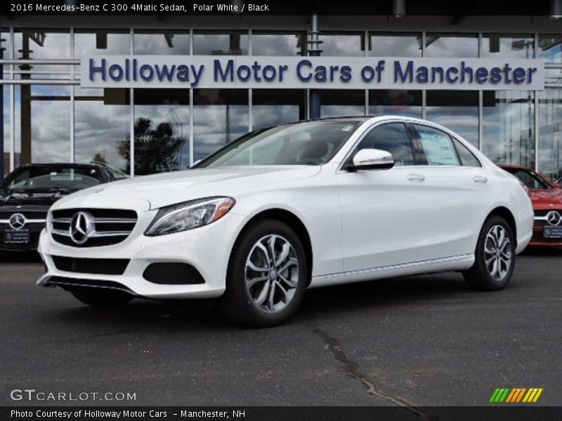 Polar White / Black 2016 Mercedes-Benz C 300 4Matic Sedan