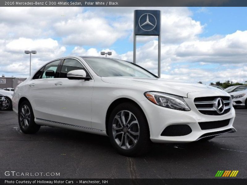 Polar White / Black 2016 Mercedes-Benz C 300 4Matic Sedan