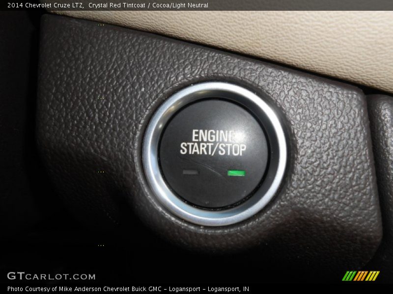 Crystal Red Tintcoat / Cocoa/Light Neutral 2014 Chevrolet Cruze LTZ