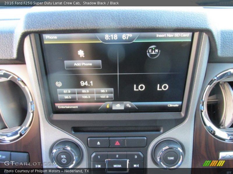 Shadow Black / Black 2016 Ford F250 Super Duty Lariat Crew Cab