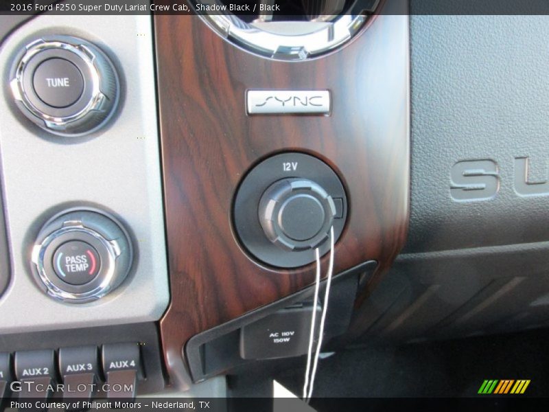 Shadow Black / Black 2016 Ford F250 Super Duty Lariat Crew Cab