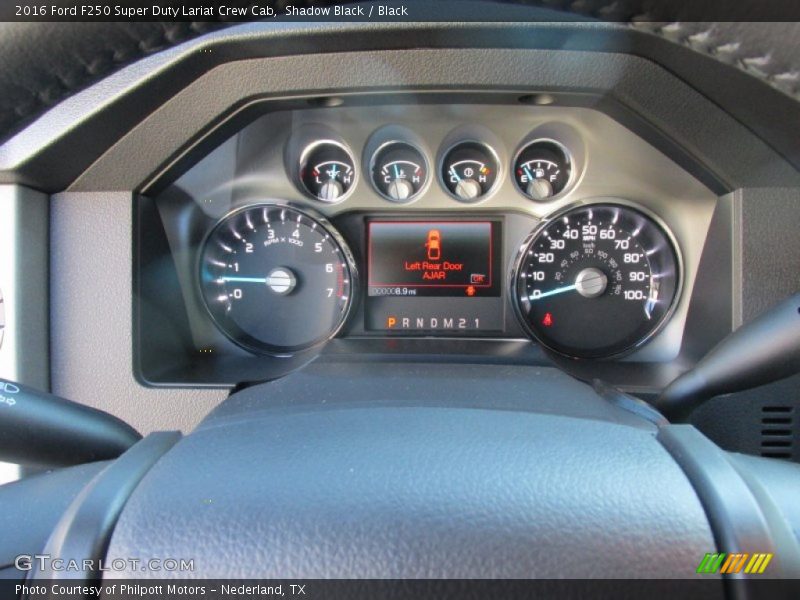 Shadow Black / Black 2016 Ford F250 Super Duty Lariat Crew Cab